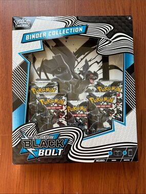 Pokemon Black Bolt Binder Collection - Black & Blue